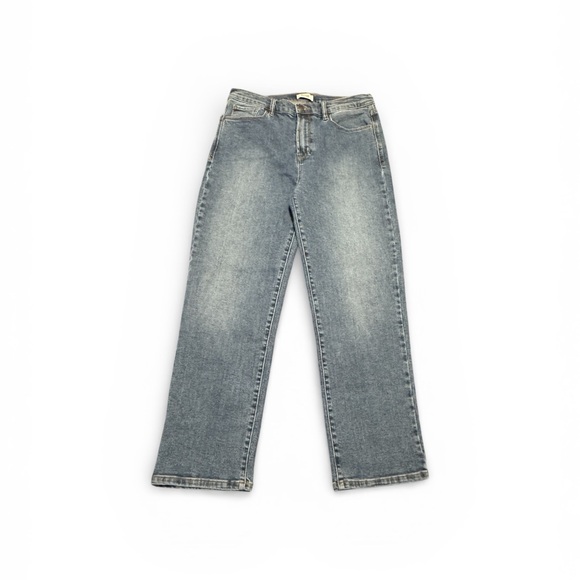 Kenzie Ella High Rise Straight Leg Jeans Size 10 Medium Wash Casual Comfortable - Picture 2 of 12